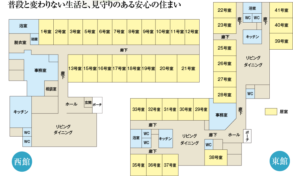 普段と変わりない生活と、見守りのある安心の住まい